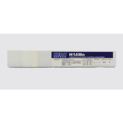 HERO TECH HARDFACING WELDING ELECTRODE H14Mn (14%Mn)